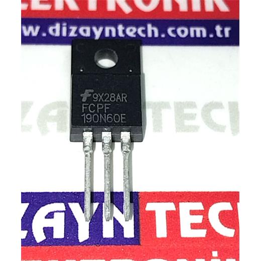 190N60-190N60E-FCP190N60E-20.6A 600 VOLT N-CHANNEL